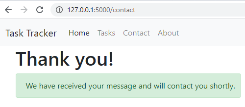 We could submit our form