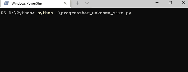You still get an update, but it shows you that the full amount of work is unknown