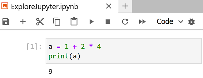 The result of the code is show directly below