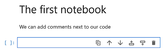 The Markdown code is no longer visible and got replaced by the formatted output.