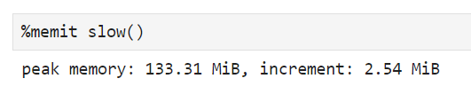 peak memory: 133.31 MiB, increment: 2.54 MiB