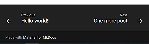There is now a link to the previous and the next post in the footer.