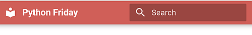 The search field goes right at the top of our page.